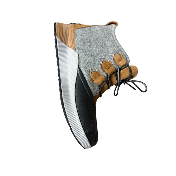 SOREL Boot Women's 8 Out N About III Classic Waterroof Felt Leather Grey Tan - Picture 5 of 8